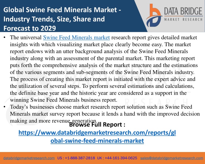 global swine feed minerals market industry trends