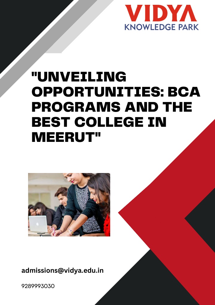 unveiling opportunities bca programs and the best