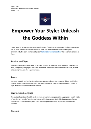 Empower Your Style Unleash the Goddess Within