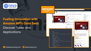 Fueling Innovation With Amazon API's Data Sets Discover Types And Applications