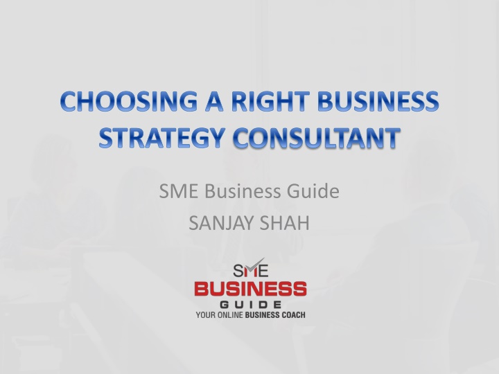 choosing a right business strategy consultant