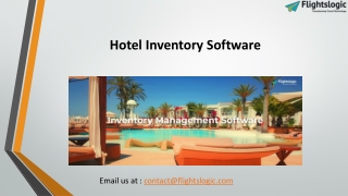 Hotel Inventory Software