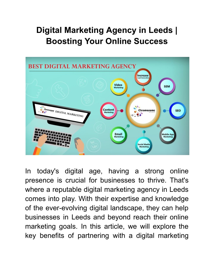 digital marketing agency in leeds boosting your