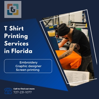 T Shirt Printing Services in Florida | Trinity Graphics