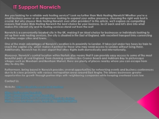 IT Support Norwich