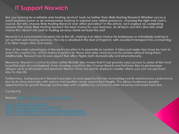 it support norwich