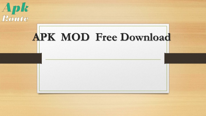 apk mod free download