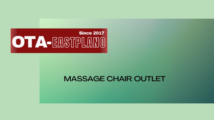 massage chair outlet