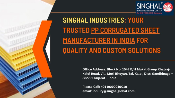 singhal industries your trusted pp corrugated