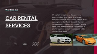 Outstation Car Rental service