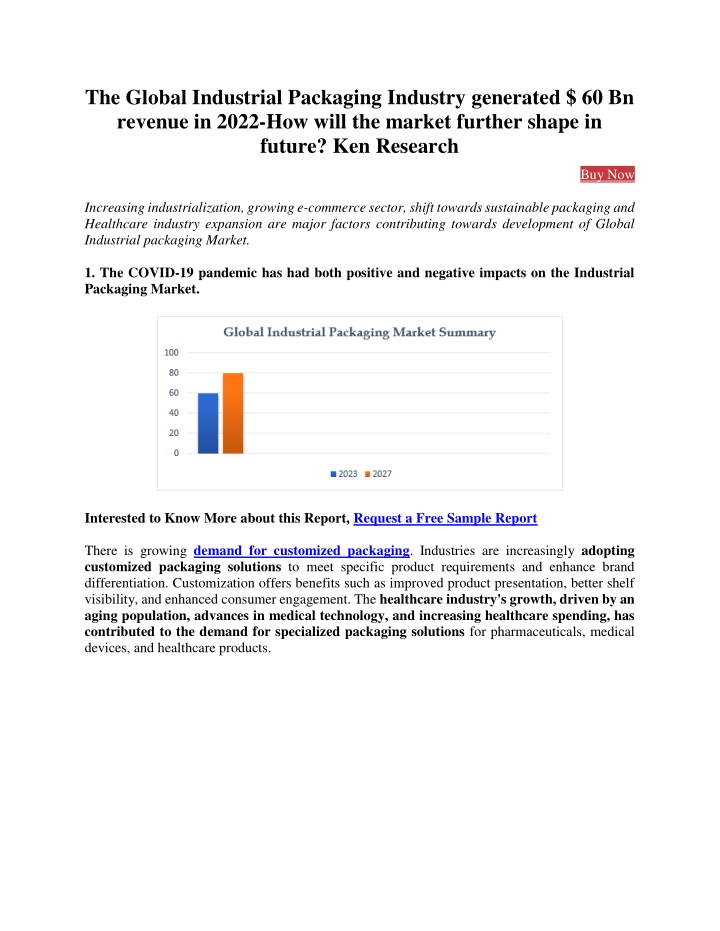 the global industrial packaging industry