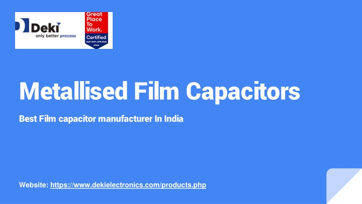 metallised film capacitors