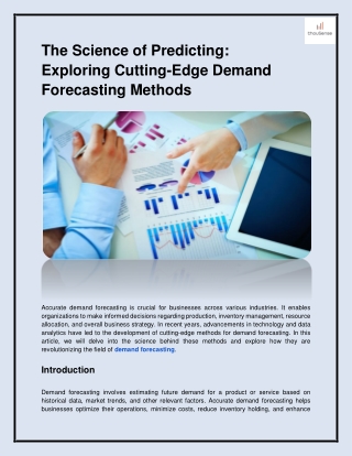 the science of predicting exploring cutting edge