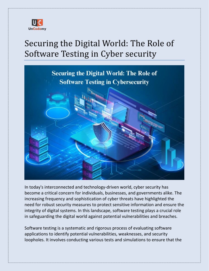 securing the digital world the role of software