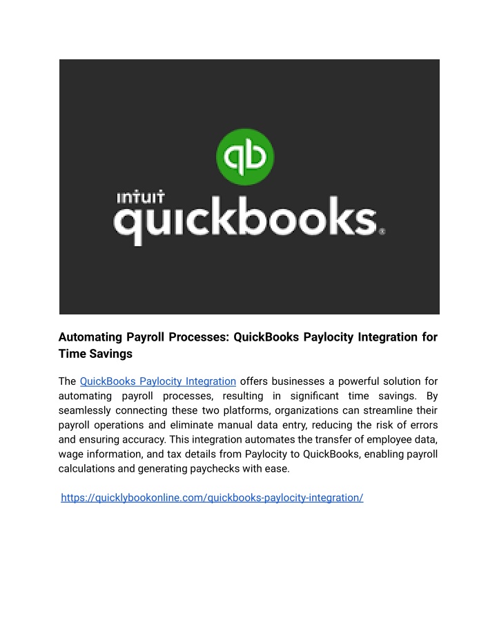 automating payroll processes quickbooks paylocity