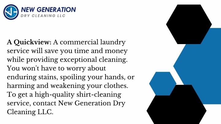 a quickview a commercial laundry service will