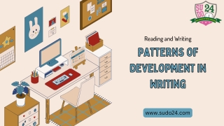 Reading and Writing Patterns of Development in Writing
