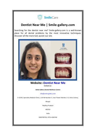 dentist near me smile gallery com