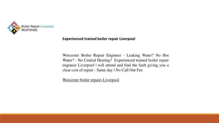 experienced trained boiler repair liverpool