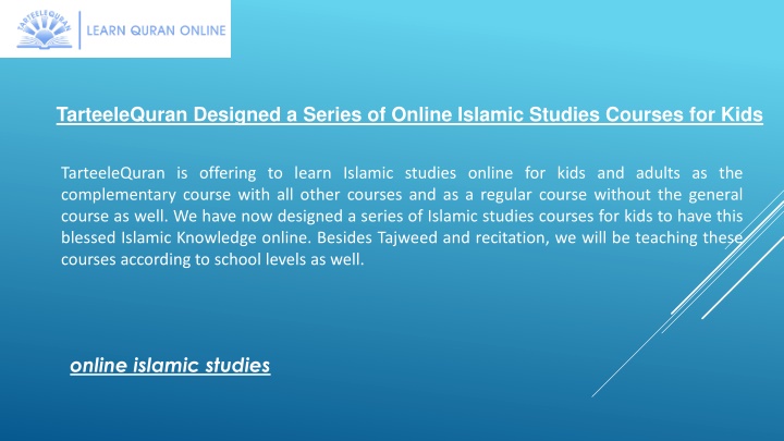 tarteelequran designed a series of online islamic