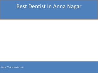 Dental Clinic In Anna Nagar