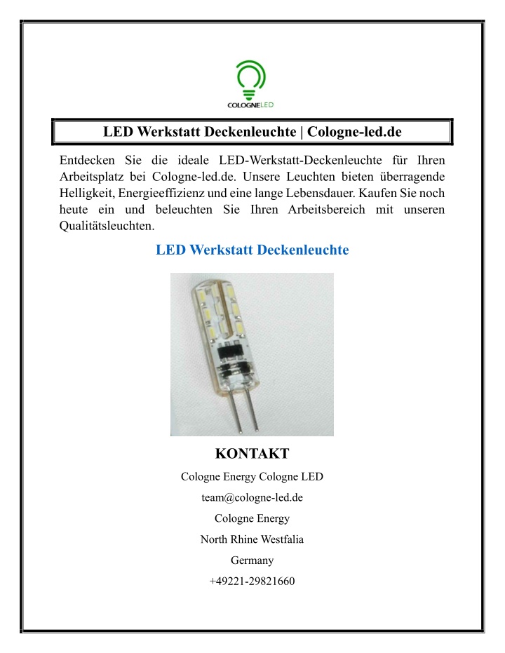 led werkstatt deckenleuchte cologne led de