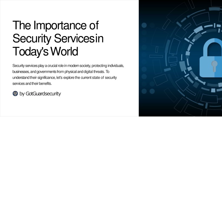 the importance of security services in today s world