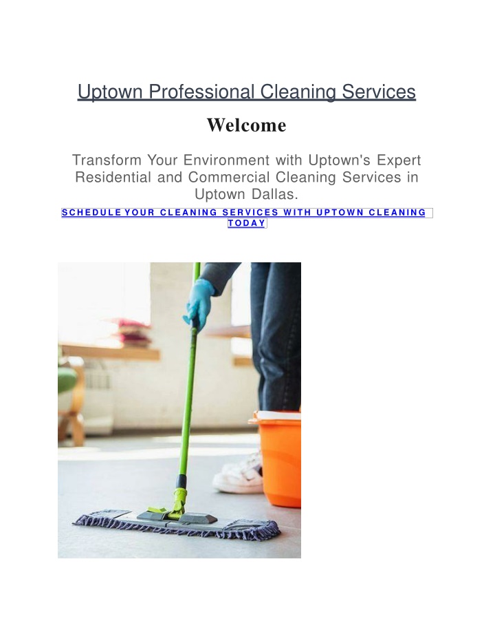 uptown professional cleaning services