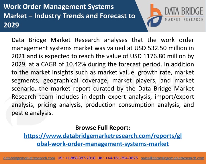 work order management systems market industry