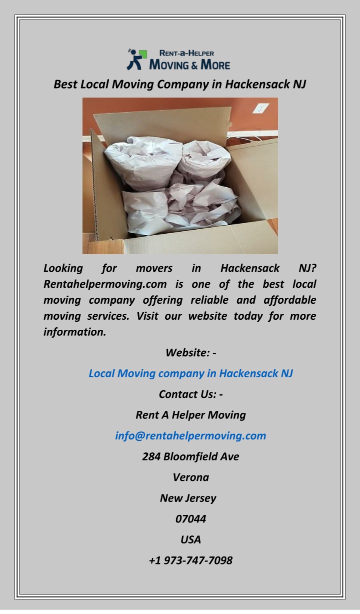 best local moving company in hackensack nj