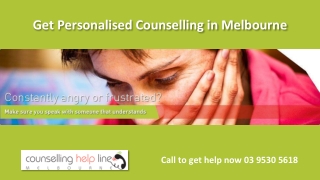 Get Personalised Counselling in Melbourne