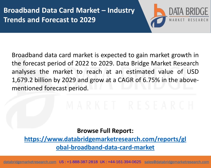 broadband data card market industry trends