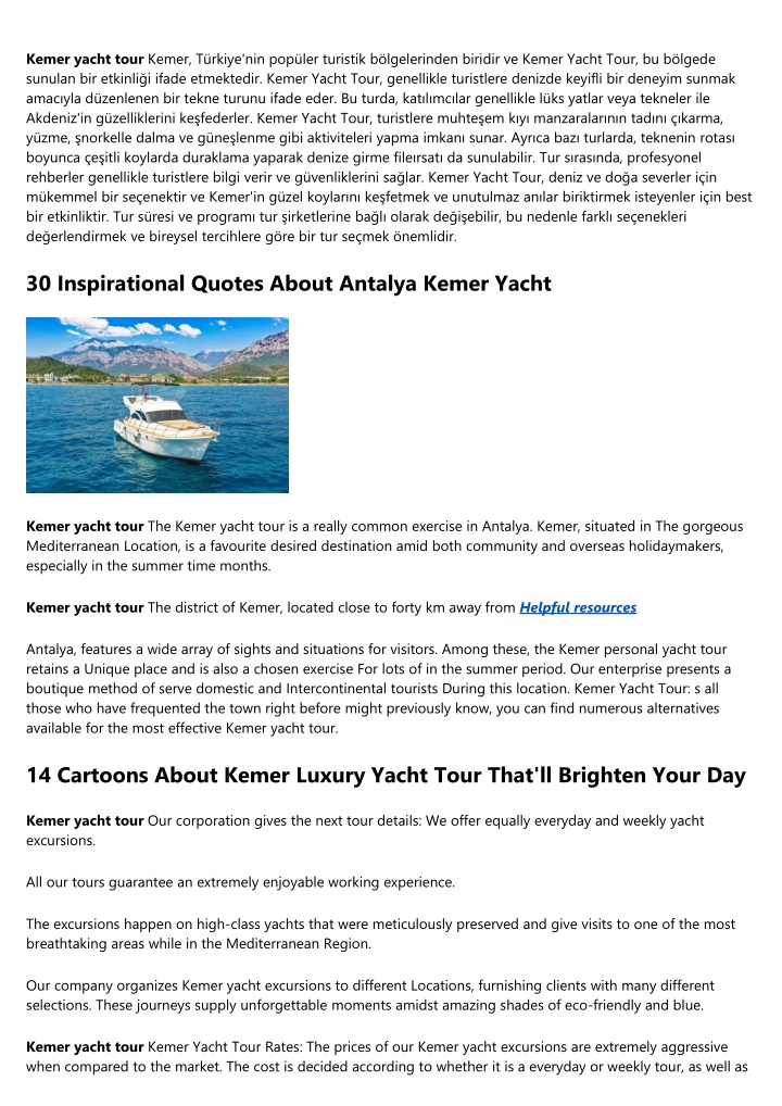 kemer yacht tour kemer t rkiye