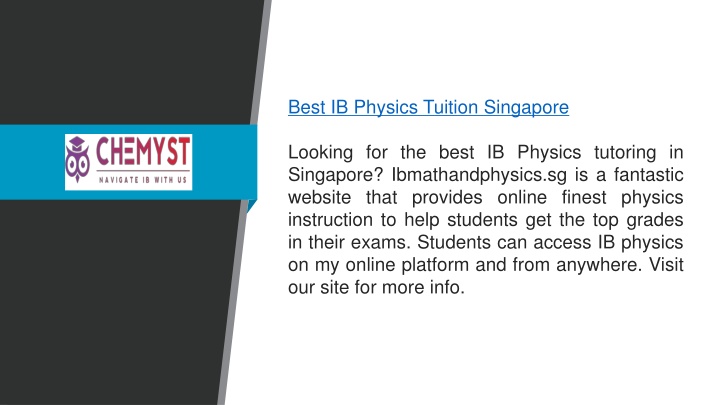 best ib physics tuition singapore looking