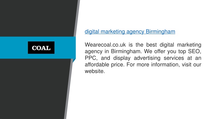 digital marketing agency birmingham wearecoal