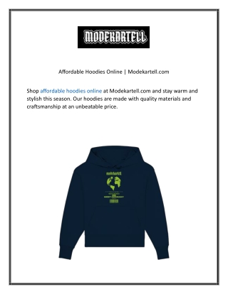 Affordable Hoodies Online Modekartell