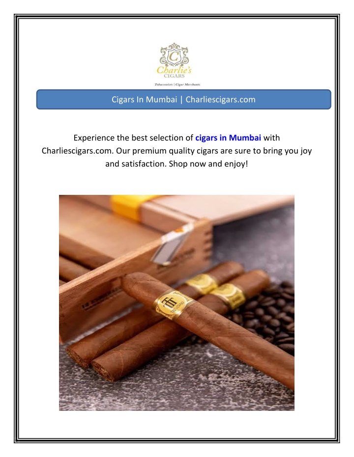 cigars in mumbai charliescigars com