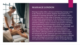massage London