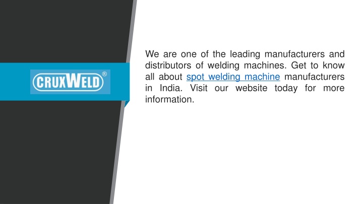 we are one of the leading manufacturers