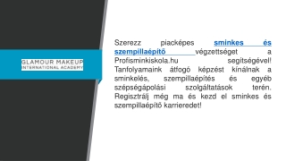 Sminkes és szempillaépítő  Profisminkiskola.hu