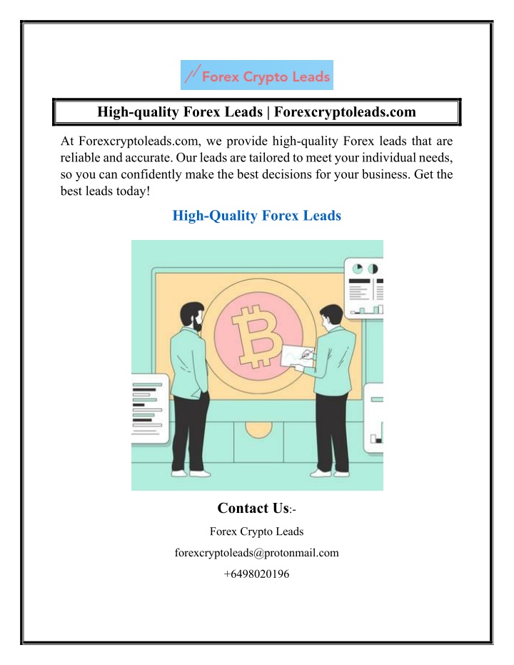 high quality forex leads forexcryptoleads com