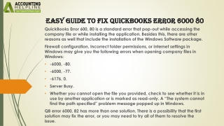 easy guide to fix quickbooks error 6000 80