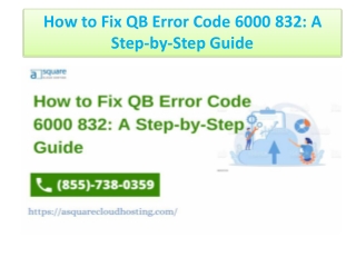 how to fix qb error code 6000 832 a step by step