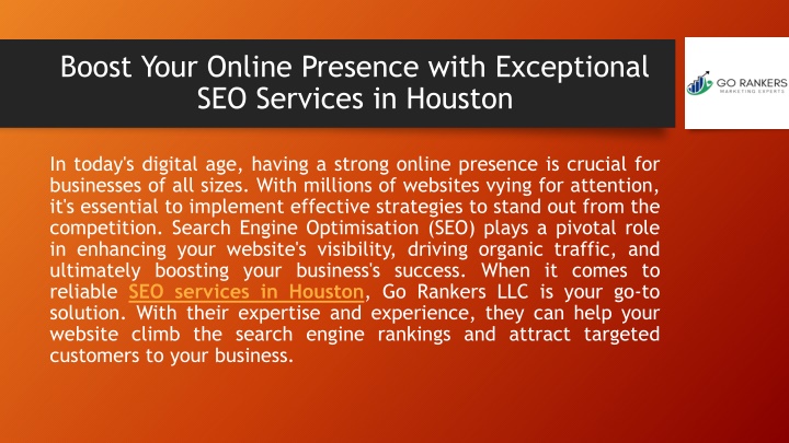 boost your online presence with exceptional