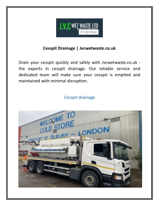 Cesspit Drainage Jvcwetwaste.co.uk  1