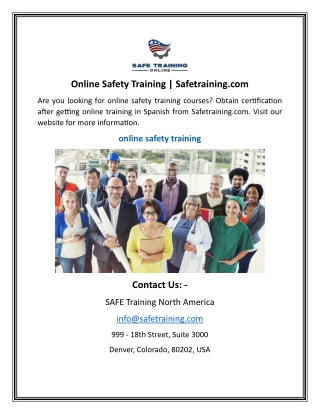 online safety training safetraining com