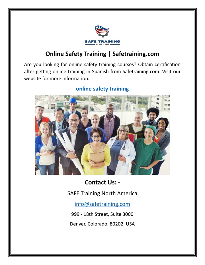 online safety training safetraining com