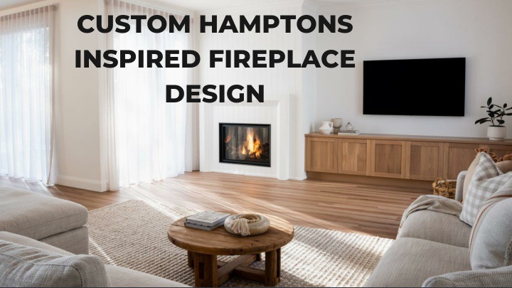 custom hamptons inspired fireplace design
