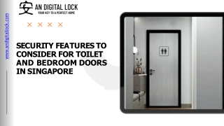 SECURITY FEATURES TO CONSIDER FOR TOILET AND BEDROOM DOORS IN SINGAPORE