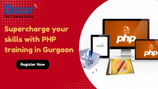 Supercharge your skills with PHP training in Gurgaon.